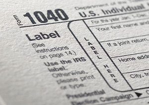 Photo of IRS Tax Form 1040